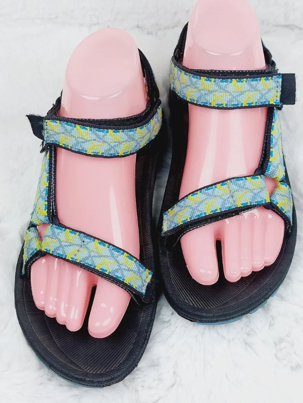 Teva Girls Multicolor Original Universal Printed Sport Hiking Sandal Size US 4